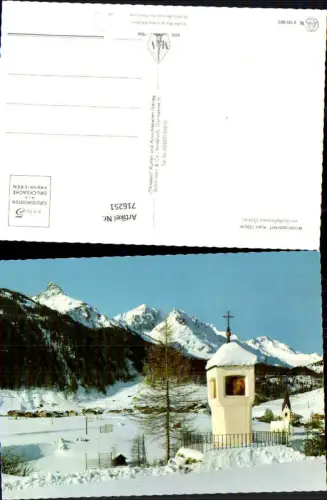 716251 Kals am Großglockner Osttirol Wegkreuz im Winter