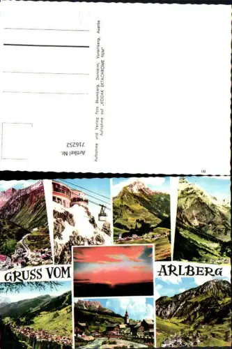 716252 Mehrbild AK Arlberg St Anton a. Arlberg Seilbahn Gondel St Christoph a. Arlberg