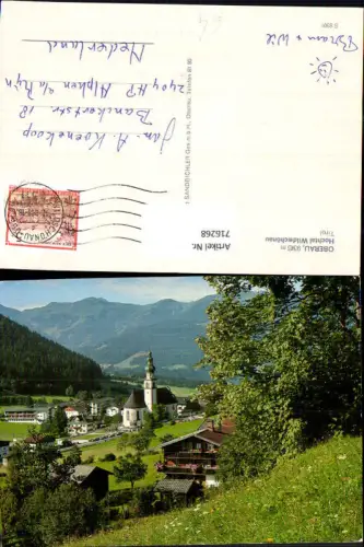 716268 Oberau Hochtal Wildschönau Tirol Ansicht mit Kirche