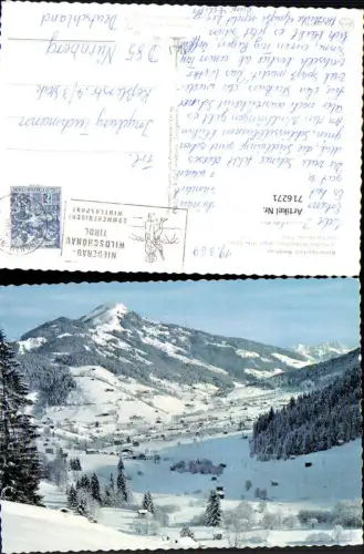 716271 Niederau Wildschönau geg. Hohe Salve u. Steinberge im Winter