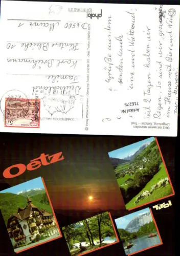 716275 Oetz Oetztal u. Umgebung Schafe Schafherde
