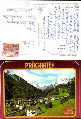 716287 Prägraten geg. Umbaltal u. Malhamgruppe Osttirol