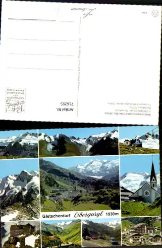 716295 Mehrbild AK Obergurgl Hohe Mut Bergstation mit Sesselbahn Ramolhaus Timmelsjoch-Hochalpenstraße