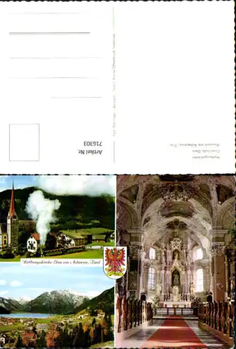 716303 Mehrbild AK Notburgakirche Eben Maurach am Achensee Kirche Inneres Eisenbahn Dampflok