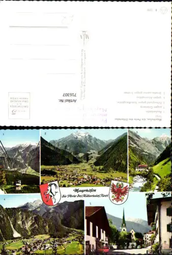 716307 Mehrbild AK Mayrhofen Zillertal Penkenbahn Zillergrund geg. Brandbergkolm Straßenpartie geg. Tristner