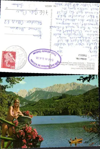 716312 Hechtsee b. Kufstein mit Wildem Kaiser Frau Bikine Bademode
