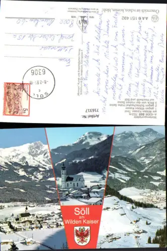 716317 Mehrbild AK Söll am Wilden Kaiser Hohe Salve Skischaukel Hochsöll Winteransichten