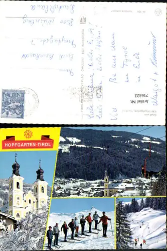 716322 Mehrbild AK Hopfgarten Tirol Wintersport Sessellift