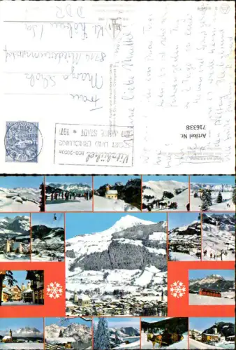 716338 Mehrbild AK Kitzbühel u. Umgebung Wintersport Pferdeschlitten Seilbahn Gondel Bergbahn