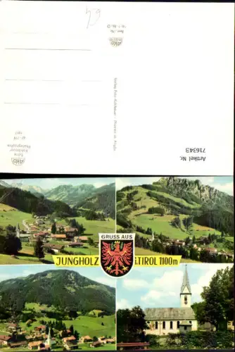 716343 Mehrbild Foto AK Jungholz i. Tirol Kirche u. Ansichten
