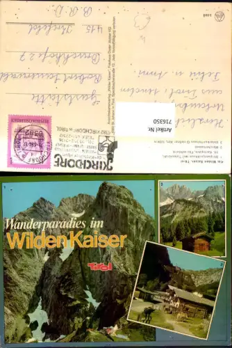 716350 Mehrbild AK Kirchdorf in Tirol Wilden Kaiser Stripsenjochhaus Totenkirchl Märchenwiese Grießner Alm