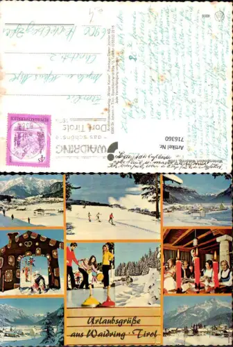 716360 Mehrbild AK Waidring in Tirol Wintersport Ansichten Gaststube