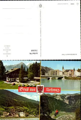 716368 Schwaz in Tirol Ansichten Sessellift VW Käfer Hotel Grafenast