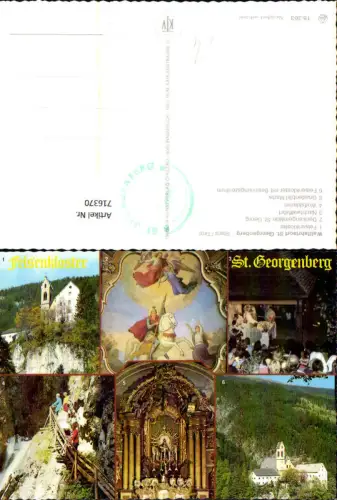 716370 Mehrbild AK Stans Tirol Wallfahrtsort St Georgenberg Felsenkloster Nachtwallfahrt Gnadenbild Maria