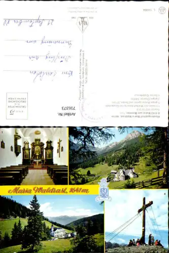 716373 Mehrbild AK Maria Waldrast Matrei am Brenner Inneres Wallfahrtskirche Serles-Gipfelkreuz