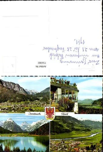 716382 Mehrbild AK Jenbach in Tirol Totale Ansicht Terrasse Achensee Kanzelkehre
