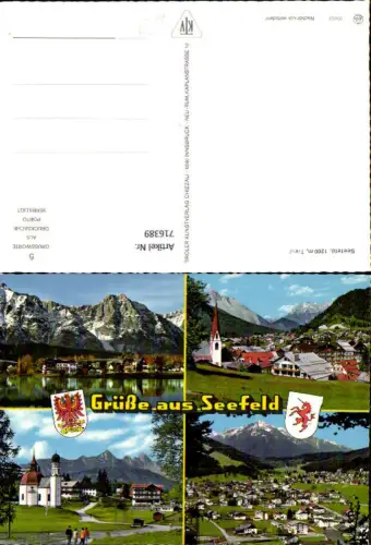 716389 Mehrbild AK Seefeld Tirol Kirche Ansichten