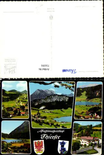 716391 Mehrbild AK Thiersee Ansichten Enzian Passionsspielort