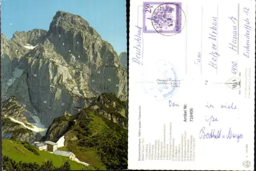 716406 Kirchdorf in Tirol Stripsenjochhaus geg. Totenkirchl Lagekarte Heroldweg Kaindlrinne Zottkamin
