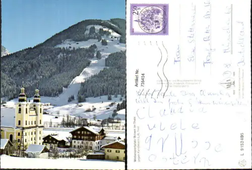 716414 Brixen im Thale geg. Kandleralm-Lift Winteransicht