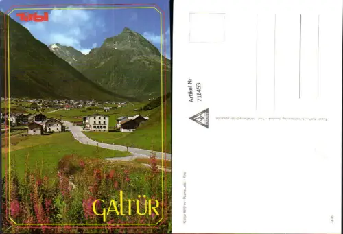 716453 Galtür Paznauntal Ansicht mit Ortsstraße