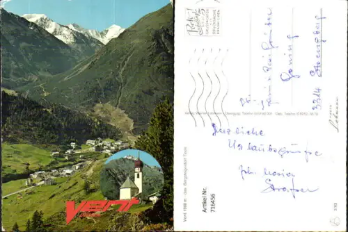 716456 Mehrbild AK Vent Sölden Totale u. Kirche