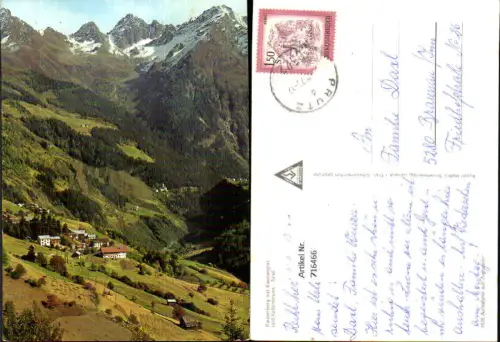 716466 Foto AK Kaunerberg mit Kaunergrat u. Kaltenbrunn Tirol Prutz