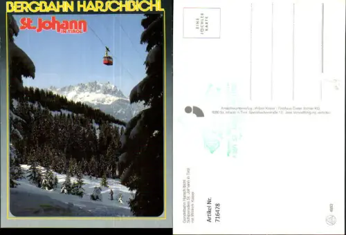 716478 St Johann in Tirol Bergbahn Harschbichl Wintersport Seilbahn Gondel