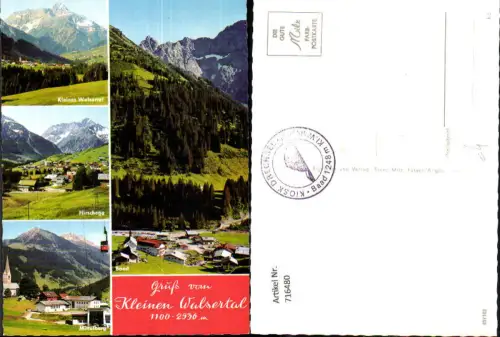 716480 Mehrbild AK Kleinen Walsertal Hirschegg Mittelberg Baad Seilbahn Gondel
