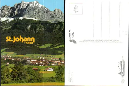 716482 St Johann in Tirol mit Wilden Kaiser Totale