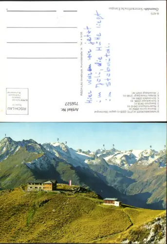716527 Starkenburger Hütte geg. Oberbergtal Brennerspitze Seespitze Hinterbergl