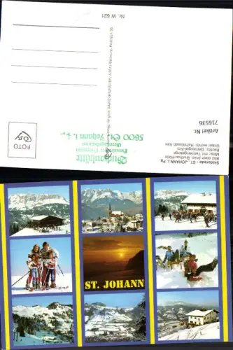 716536 Mehrbild AK St Johann in Tirol Buchau-Hütte Gernkogel-Alm Hahnbaum Alm Wintersport