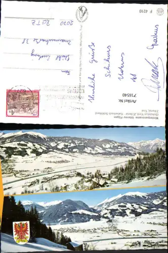 716540 Mehrbild AK Uderns Fügen Zillertal Kaltenbach-Schlitters Wintersport
