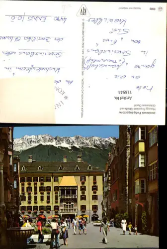 716544 Innsbruck Fußgängerzone Herzog-Friedrich-Straße mit Goldenem Dachl