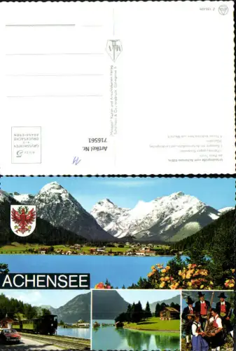 716561 Mehrbild AK Achensee Pertisqau geg. Karwendel Seespitz Achenseebahn Gaisalm Volkstracht Maurach