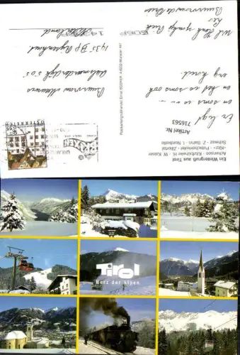 716563 Mehrbild AK Achensee Kitzbüheler Horn Patscherkofel Zillertal Schwaz Zillertalbahn Winteransichten