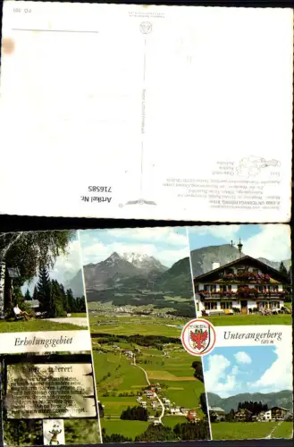 716585 Mehrbild AK Angerberg Unterangerberg Luftbild Wegkreuz Buchackerweg Ortsteil Linden