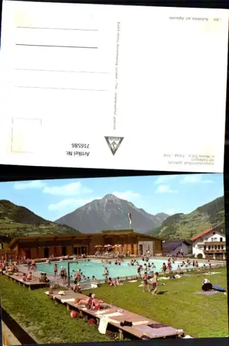 716586 Wenns Pitztal Tirol Alpenschwimmbad mit Tschirgant
