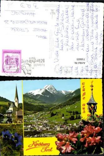 716603 Mehrbild AK Kirchberg in Tirol Ortsmotiv geg. Rettenstein Enzian