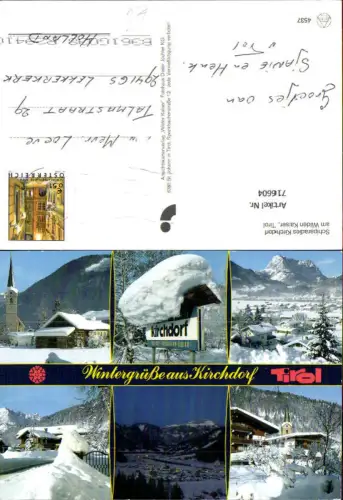 716604 Mehrbild AK Kirchdorf in Tirol mit Wilden Kaiser Winteransichten