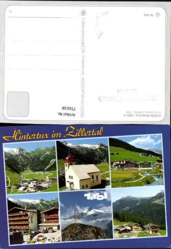 716638 Mehrbild AK Hintertux im Zillertal Kirche Hotel Gipfelkreuz