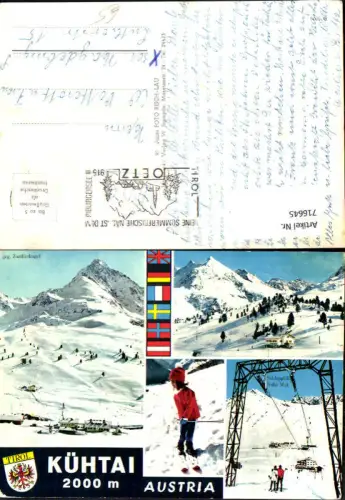 716645 Mehrbild AK Oetz Kühtai Zwölferhorn Schlepplift Hohe Mut Wintersport