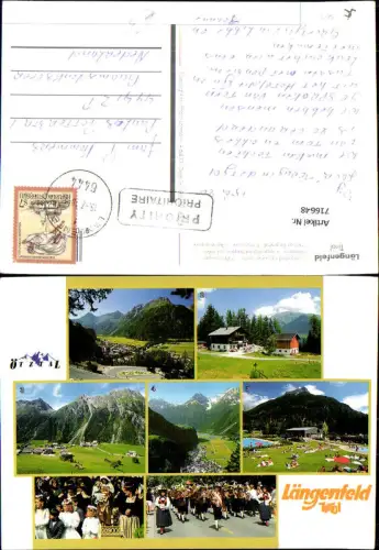 716648 Mehrbild AK Längenfeld Ötztal Wurzbergalm Burgstein Trachtenkapelle Freibad
