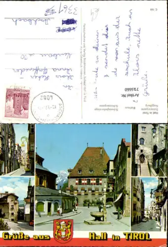 716660 Mehrbild AK Hall in Tirol Salvatorgasse Nagglburg Rathaus Schlossergasse
