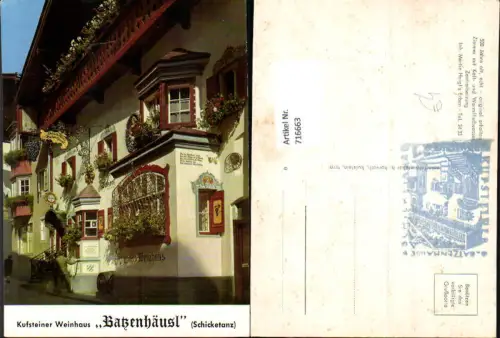 716663 Kufstein Weinhaus Batzenhäusl Schicketanz