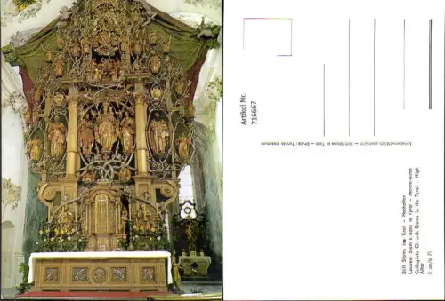 716667 Stift Stams in Tirol Hochaltar Kirche Detailansicht