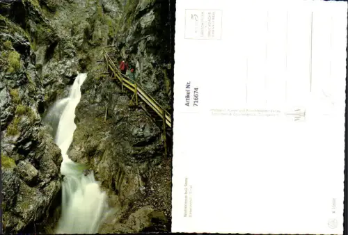 716674 Wolfsklamm b. Stans Unterinntal Wasserfall