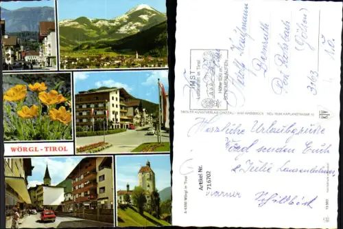 716702 Mehrbild AK Wörgl Tirol Straßenpartie Kirche