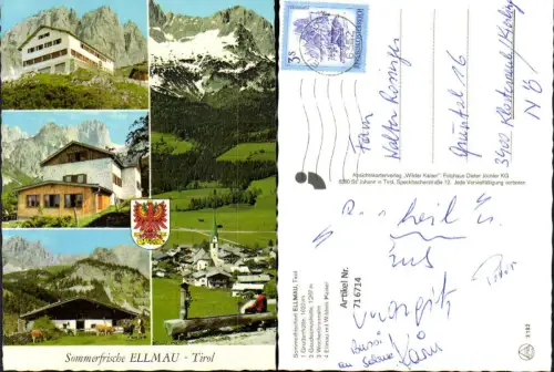 716714 Mehrbild AK Ellmau Tirol Gruttenhütte Gaudeamushütte Wochenbrunnalm Wilder Kaiser
