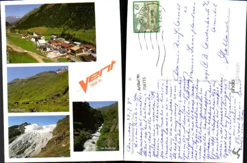 716715 Mehrbild AK Vent Tirol Rofenhöfe Rotental Kesselwandferner